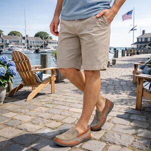 TOMMY BAHAMA Men's Leather Loafers Size 8m